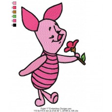 Piglet 17 Embroidery Designs